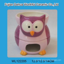 Lovely owl designed ceramic chocolate fondue pot